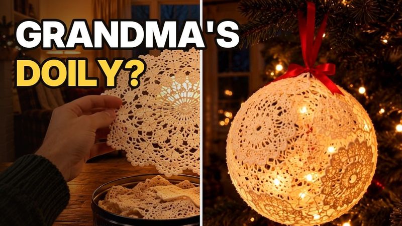 Glowing lace Christmas decoration from the Do Huy Toan channel